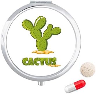 Кактусовое Растение Сукуленти В Саксии Зелен Калъф За Хапчета В Джоба Кутия За Съхранение На Лекарства Контейнер Опаковка