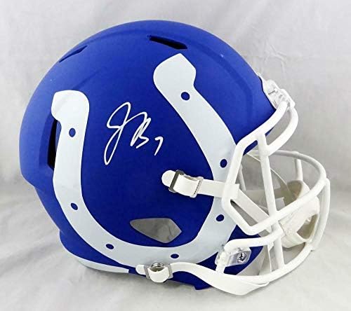 Каска Jacoby Brissett с автограф F / S Indianapolis Colts AMP Speed - JSA W Auth - Каски NFL с автограф
