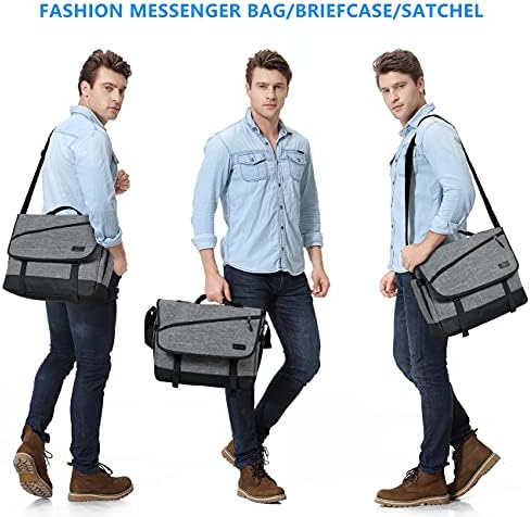 Мъжка чанта-месинджър VASCHY, Модерна Чанта за лаптоп за През рамо, Странична чанта през рамо за мъже и жени за работа, училище, Бизнес