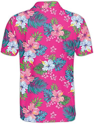 Feverick, Луда Мъжка Риза За Голф, Тропически Ежедневни Леки Хавайски Ризи за Голф, за Мъже, Забавни Тениски