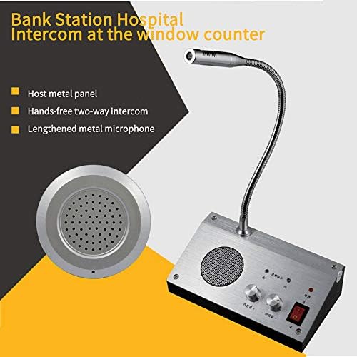 Акустична Система за Вътрешна връзка GUANGMING - Window Counter с Двустранно Микрофон Вътрешна комуникация и