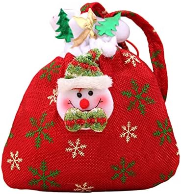XIOS Коледна украса 2022 Коледни Торбички за Кукли, Чанти за Бонбони, Празнични Торбички на съвсем малък, Подаръци,