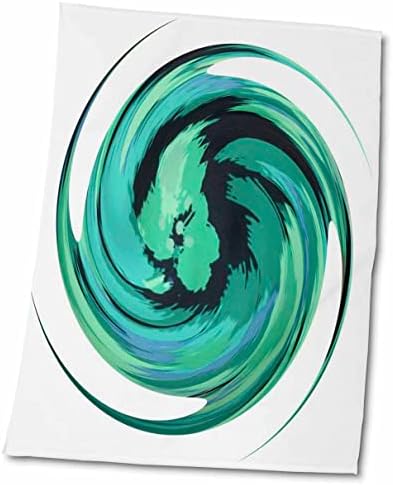 Кърпи 3dRose Florene Spiritual Energy - Aquamarine Too (twl-34764-1)