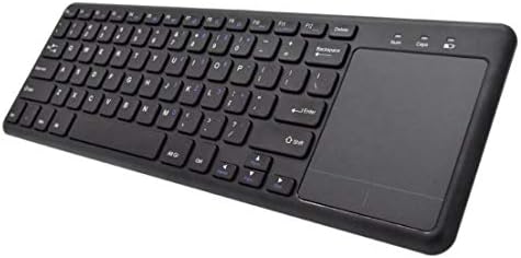 Клавиатура BoxWave е Съвместима с Dell Chromebook 11 2-в-1 3100 (P30T) (клавиатура от BoxWave) - Клавиатура MediaOne със сензорен панел, клавиатура в пълен размер, USB, безжичен тракпад за PC - Чер