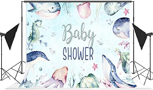 Lofaris Summer Ocean Baby Shower Фон за парти за момче в Морето на Фона на детската Душа Морска Звезда Океанская Тема
