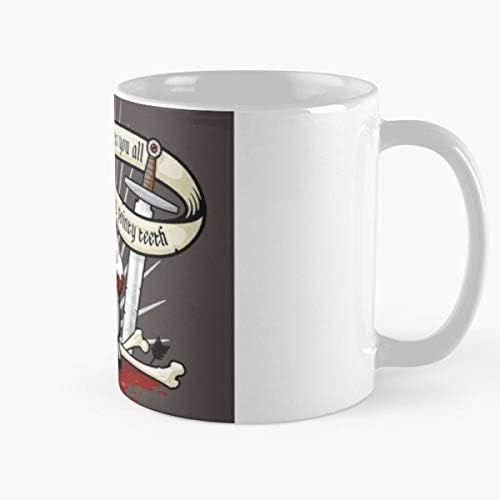 Монти Пайтън Светия Граал Каэрбанног Заек-Убиец - Най-Добрият Подарък Чаши За Кафе 11 Унции На Ден На Бащата