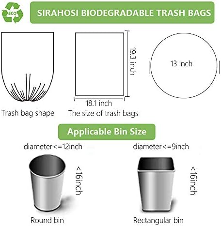 Биоразградими Торби за боклук 4 Литра, Компостируемые Торби За боклук 100 Грама, Без Мирис, Херметически затворени