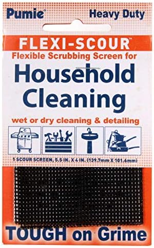 Гъвкаво Скребущее сито U. S. Pumice FLEX-12 C за домакински почистване на Ситото с абразивни трохи, За почистване на решетки, Изтриване, справки, ръжда и скала, на 5.5 x 4, (1 сито)