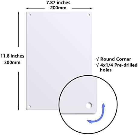 Алуминиеви Двете Метални Заготовки с Дебелина 8x12 Мм, Метални Знаци, 5 Опаковки за термо печат, UV-печат с 4 Предварително