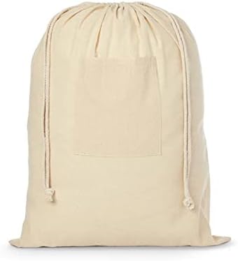 1 Опаковка Памучни торби за дрехи с Дръжки и пагон, Множество и Здрава Чанта за съхранение