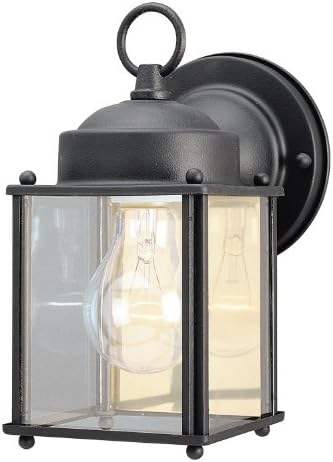 Външен Стенен монтаж лампа Уестингхаус Lighting 6697200 с един източник на светлина, Текстурирани Черно покритие