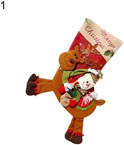 Luwsldirr Коледен Декор На Дядо Коледа, Снежен Човек Модел Бисквити С Бонбони За Подарък На Притежателя Окачен Отглеждане