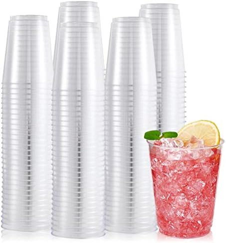 JollyPack 300 Опаковки, Прозрачни пластмасови Чаши 10 грама Чаши за Еднократна употреба Прозрачни Пластмасови Чаши