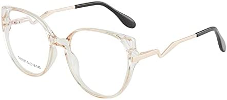 GOKOTTAWA Компютърни Очила със Заключване Синя Светлина TR90, Рамки за Котешки Очи, Сладък Модни Дамски слънчеви Очила