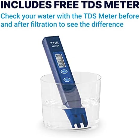 Стомна с 5-стъпка филтър за вода ZeroWater на 10 чаши 0 TDS за подобряване на вкуса на чешмяната вода - Сертифициран