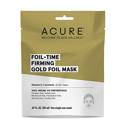 Стягане маска от златно фолио ACURE Foil Time Single, 0,67 Течни унции