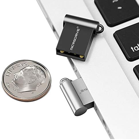 LUOKANGFAN LLKKFF Компютърна база данни 64 GB USB 2.0 Метални Мини-USB Флаш памети U-Диск (Черен) (Цвят: черен)