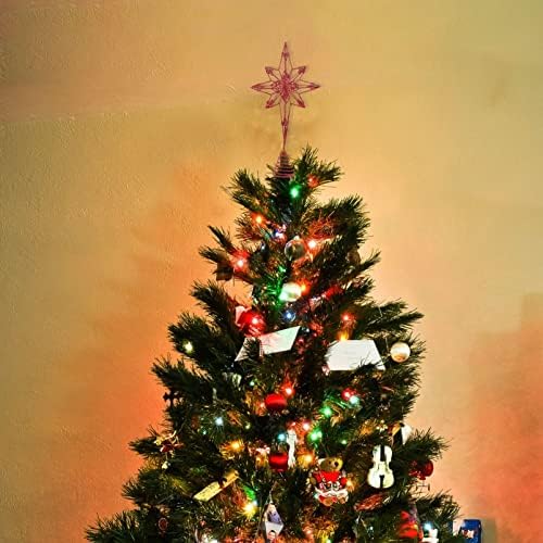 Toddmomy 2 БР. Коледа Коледа В Цилиндър Коледно Дърво Звезда Коледа Topper Украса На Върха На Дървото Коледна Украса На Елха