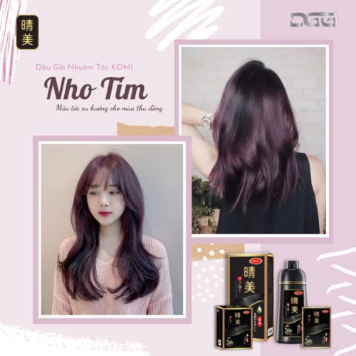Шампоан За боядисване на коса Dau Goi Phu Bac - Мау Nho Тим - КОМИ Япония 500 мл (16 унция) - Цвят Лилав