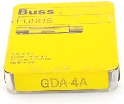 Bussmann GDA-4A 4 Керамични бързо действащ касета с висока Спукването капацитет 250, признат Ul, 5 опаковки