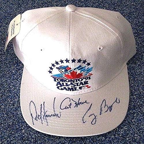 1991 All Toronto Star Подписа договор с Кэпом Биджио /Харнишем /Hou PSA/DNA Auto Astros - Каски и шапки на MLB с автограф