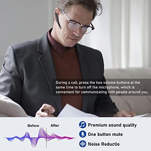 Mosonnytee Bluetooth-Слушалки Слушалките с шумопотискане Bluetooth-слушалка с един бутон за Изключване на звука