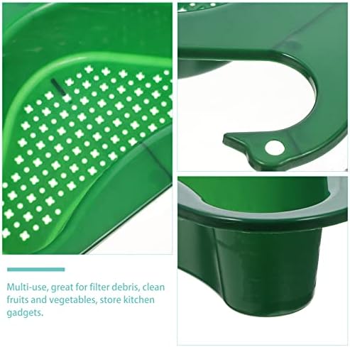 DOITOOL Водосточни Органайзер Зелената Форма, Ъглов Caddy Soup За Домашно Съхранение на Продукти Сапун за Лебед