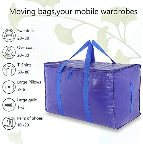 Чанти за движение BOCAR Извънгабаритни за дома, тежкотоварни сверхбольшие чанти за съхранение на дрехи с дръжки