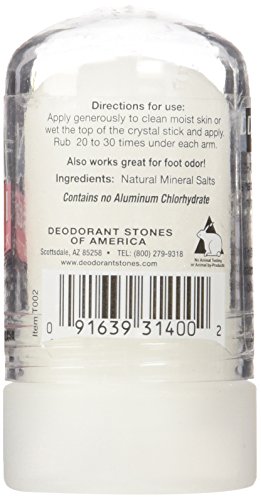 ТАЙЛАНДСКИ Естествен Кристален Дезодорант-Стик, Мини Пътен размер (2,125 унция)