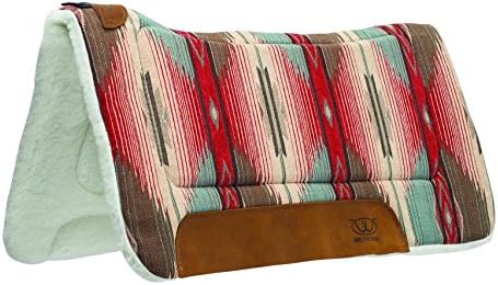Универсален Панел за седла от Текстилна кожа 30 x 30 см от Почувствах поставяне и руното подплата от мериносова вълна