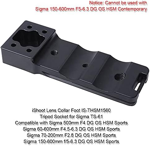 Кольцевое основа за закрепване на статив за обектив, съвместим със Sigma 60-600 mm f /4,5-6,3 DG OS HSM Sports, 70-200 mm