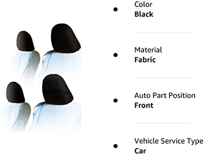 Yupbizauto 4X Cars, Trucks & Cover DVD tv Монитори Обикновена Черна Универсални Калъфи за предната облегалка за глава от полиестер