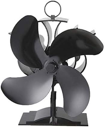 Радиатор камината LIXFDJ енергоспестяващ топлинна fan dual fan black със здрава защита Вентилатор за въздушна печки Двоен вентилатор за камина с топлинна мощност охлаждане ?
