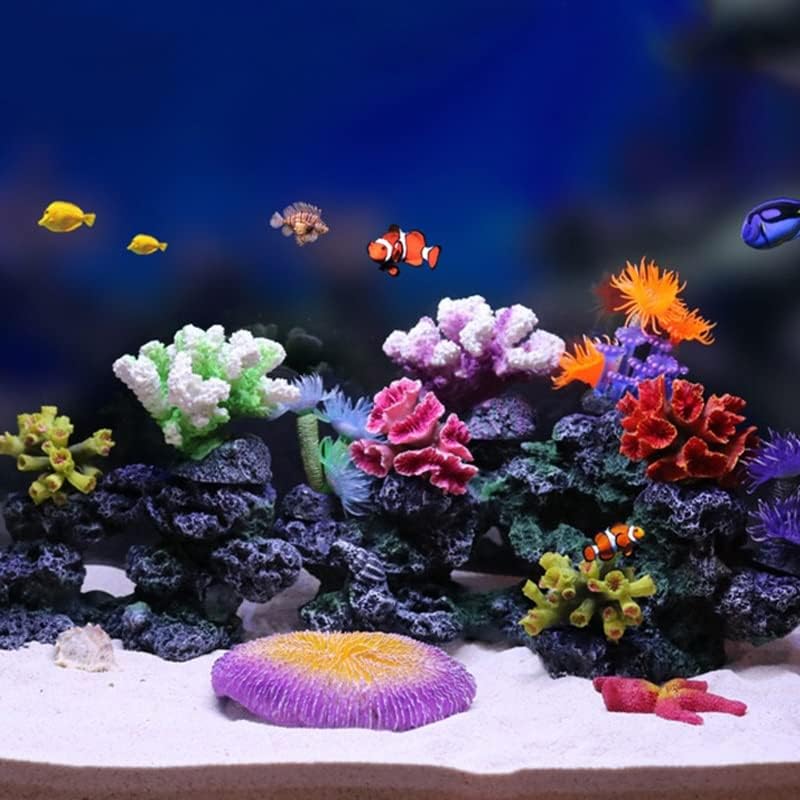 Бижу от корали BATRC SYXYSM Цветни аквариум за аквариумни риби Украса от имитация на корала украса за ландшафта под формата