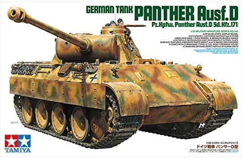 TAMIYA Моделира Pz.Kpfw Panther Ausf. D Комплект за монтаж на военни машини (Sd.Kfz.171)