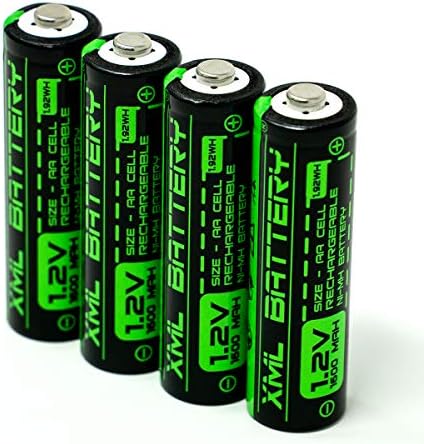 (4 опаковки) XML Батерия 1,2 1600 mah Ni-MH AA с ниско Саморазрядом Акумулаторна Батерия за соларни Лампи, По -