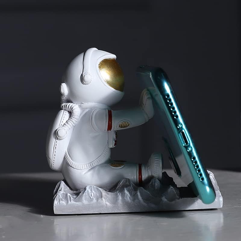 Muyankissu Скъпа Поставка за мобилен телефон, Кола Готин Забавен 3D Cartoony Дизайн Астронавти Мобилен Телефон,