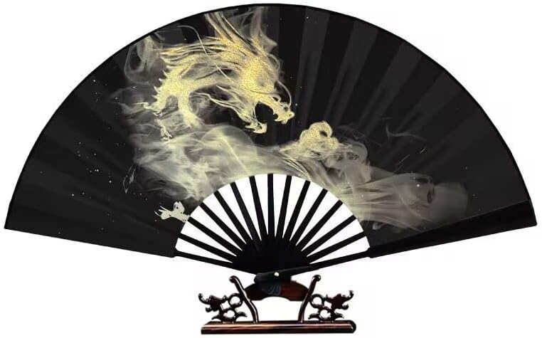 MAFSMJP Декоративен Голям Сгъваем Fan в Китайски Стил, Дебели Здрав Ръчно Фен, Аксесоари за Дрехи Han, Ръчен Преносим