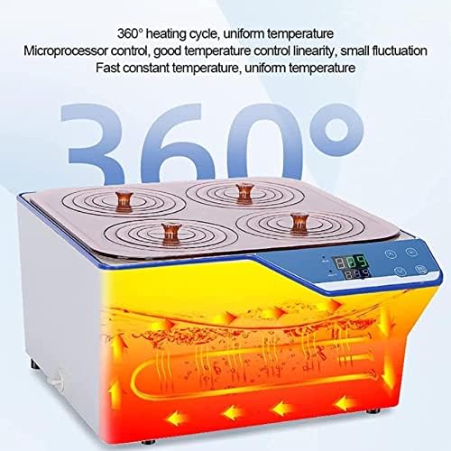 Цифров Термостатическая Водна баня, 2 дупки/4 дупки /6 дупки Електрически Отопление Порест на Водна баня с Постоянна температура от 5 до 100 ° C, таймер 0 ~ 999 минути, капа?