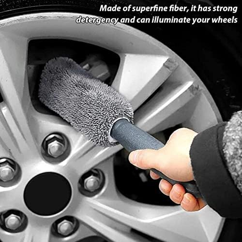 Ruifaya Автомивка Подробно Четка За Почистване на Автомобила от Микрофибър Кърпа с Дълга Дръжка за Автомивка