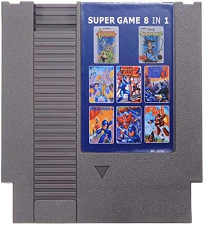 Yongse 8 в 1 на Mega Man 1-6 Castlevania 1 2 Игрална Карта 72 Pin 8-Битов Касета за NES, Nintendo