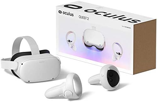 Oculus Quest 2 е Обновена Универсална Слушалка виртуална реалност VR Обем 128 GB, бял