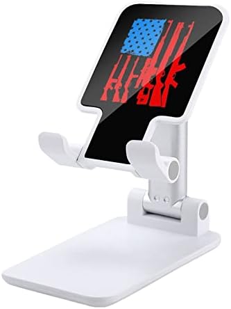 Американски Флаг с Играчки Пластмасова Поставка за Мобилен телефон, Регулируема по Ъгъл на Височината на Притежателя