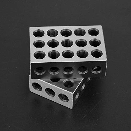 2 елемента 1 * 2 * 3 инча Подбрани Двойка Блокове С 23 Отвори, Фрезоване Успоредно Битумен Блок 0,0001 Точността на Аксесоари За Фрезоване на металорежещи Машини