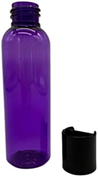 2 унция Виолетови пластмасови бутилки Cosmo - 12 опаковки на Празни бутилки за еднократна употреба - Не съдържат BPA
