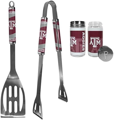 NCAA Siskiyou Sports Fan Shop Texas A & M Aggies Комплект за барбекю от 2 теми с Солонками и Перечницами за заден