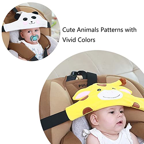 MEIRUJIA Baby Подкрепа за главата на детето, за Автомобилни седалки, колан за облекчаване на врата, Главата с анимационни любимци