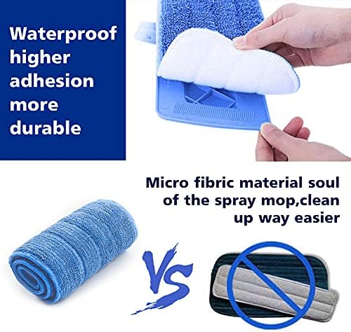 Замяна Моющаяся наставка за парцал от микрофибър, впитывающая влагата - Съвместима с дюза за парцал E-Cloth Deep Clean, салфетки за мокро и сухо почистване на всички видове