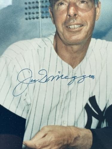 Снимка на Джо Ди Маджо Ню Йорк Янкис С автограф 16x20 в матова рамка с голограммой B & E - Снимки на MLB с автограф