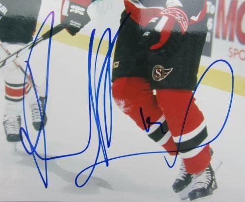 Радек Бонк Подписа Автограф 8x10 Снимка на I - Снимки на НХЛ с автограф